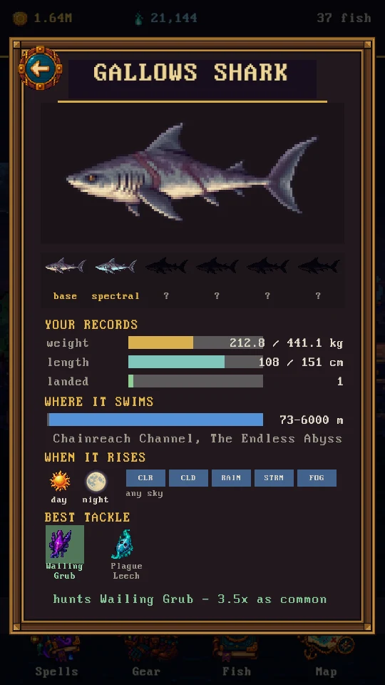 Fishopedia entry for the Gallows Shark with records and habits